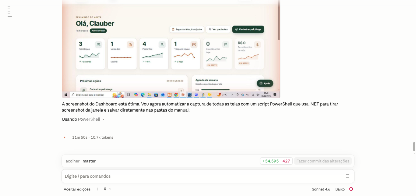 Dashboard do Psifloresce
